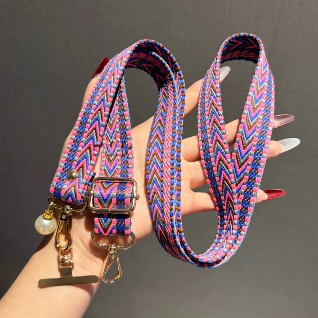 Neck Hanging Phone Holder - 新しい調節可能なロング携帯電話ストラップ、クロスボディカードネックコードクリップ、ハンギングストラップ、パールハンギングオーナメントチャーム、紛失防止ロープ