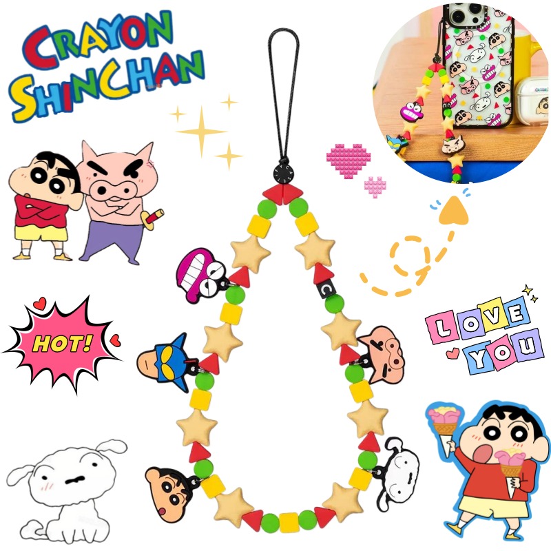 Phone Accessories Hanging - 新しいクレヨンしんちゃん野原信介クリエイティブアニメーション周辺機器漫画携帯電話吊り下げチェーンかわいいオールマッチストラップ