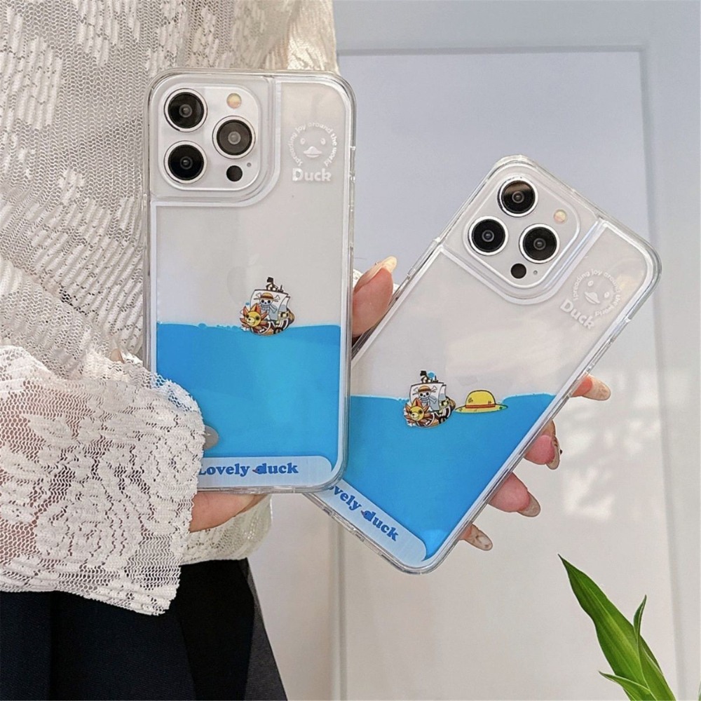 Phone Accessories Icon - クリエイティブな浮遊液体クイックサンド透明アクリル保護ケース iPhone 17 16 15 14