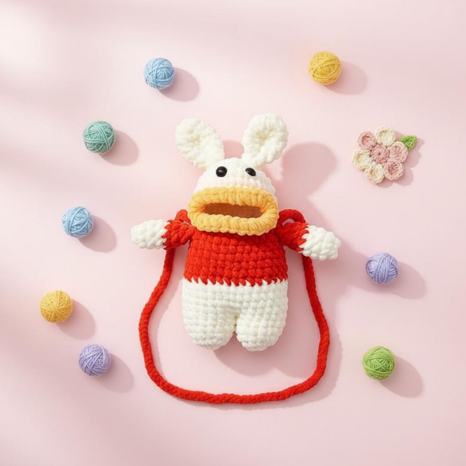 Phone Accessories Crochet - かぎ針編みカエル型携帯電話バッグ 手編みニットカエルバッグ ファッションアクセサリー 柔らかい糸で軽量 女性用、ショッピング、外出に
