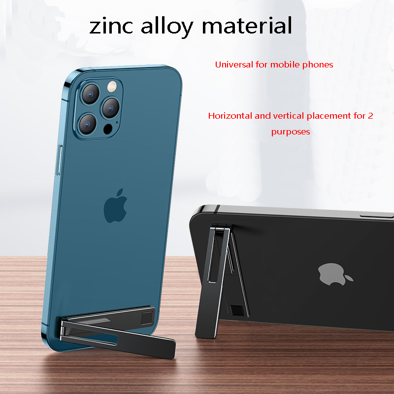 Desk Phone Stand - 1-2個入り 超薄型 ミニマリスト マグネット式 折りたたみ式 携帯電話ホルダー