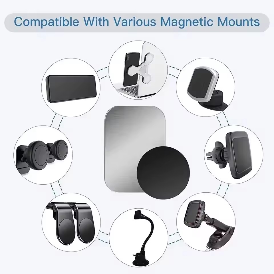 5/10 個磁気金属プレートディスク自動車電話ホルダーステッ - Phone Accessories Holder Car のレビューと価格