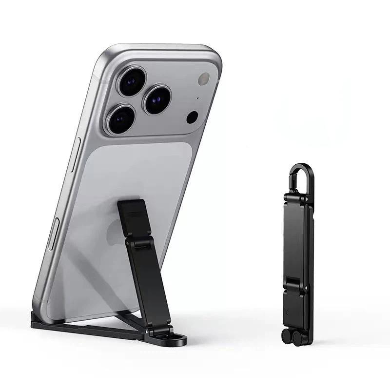 折りたたみ式ミニキーホルダー型携帯電話スタンド、多角度調整可 - Desk Phone Stand のレビューと価格