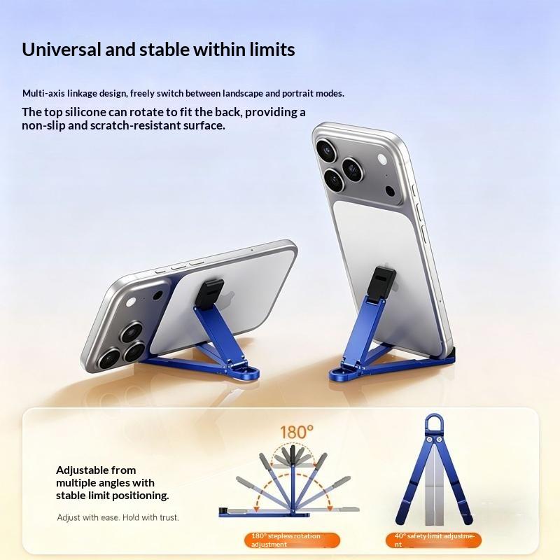 折りたたみ式ミニキーホルダー型携帯電話スタンド、多角度調整可 - Desk Phone Stand のレビューと価格