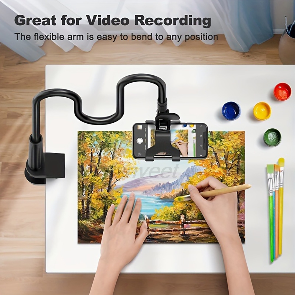 360 °   携帯電話ホルダースタンドクリップ柔軟なレイジ - Desk Phone Stand のレビューと価格