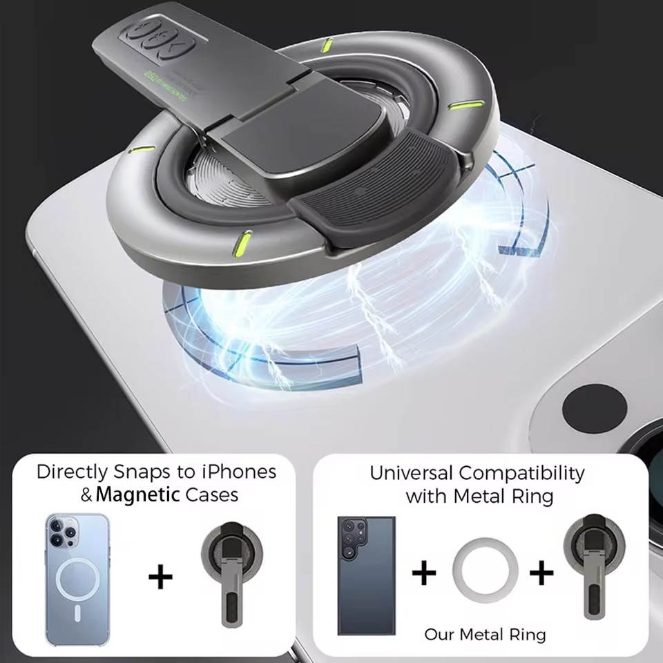 両面マグネット式フィンガーリングホルダー 回転式スマホスタン - Desk Phone Stand のレビューと価格