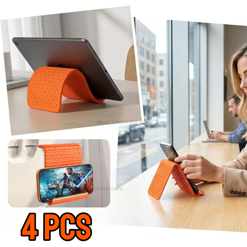 柔軟で折りたたみ可能なシリコン製スマホホルダー、携帯用調整可 - Desk Phone Stand のレビューと価格