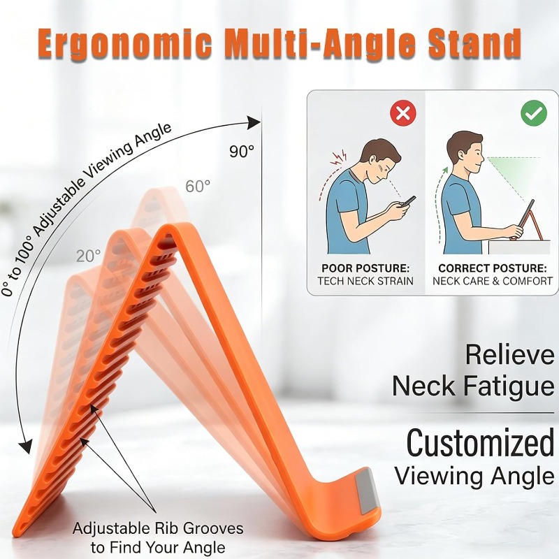 柔軟で折りたたみ可能なシリコン製スマホホルダー、携帯用調整可 - Desk Phone Stand のレビューと価格