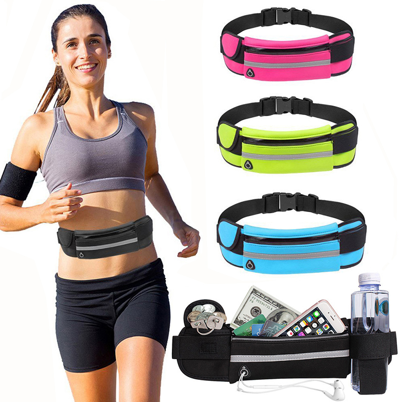 スポーツファニーパック女性ランニングウエストバッグ男性ベルト - Phone Accessories In China のレビューと価格