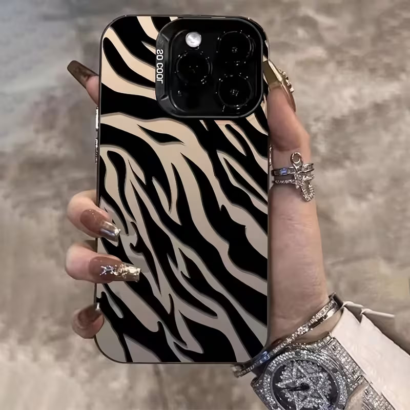 ゼブラ柄ブラックアドバンスドIMD耐衝撃カバー iPhone - Phone Accessories Kiosk のレビューと価格