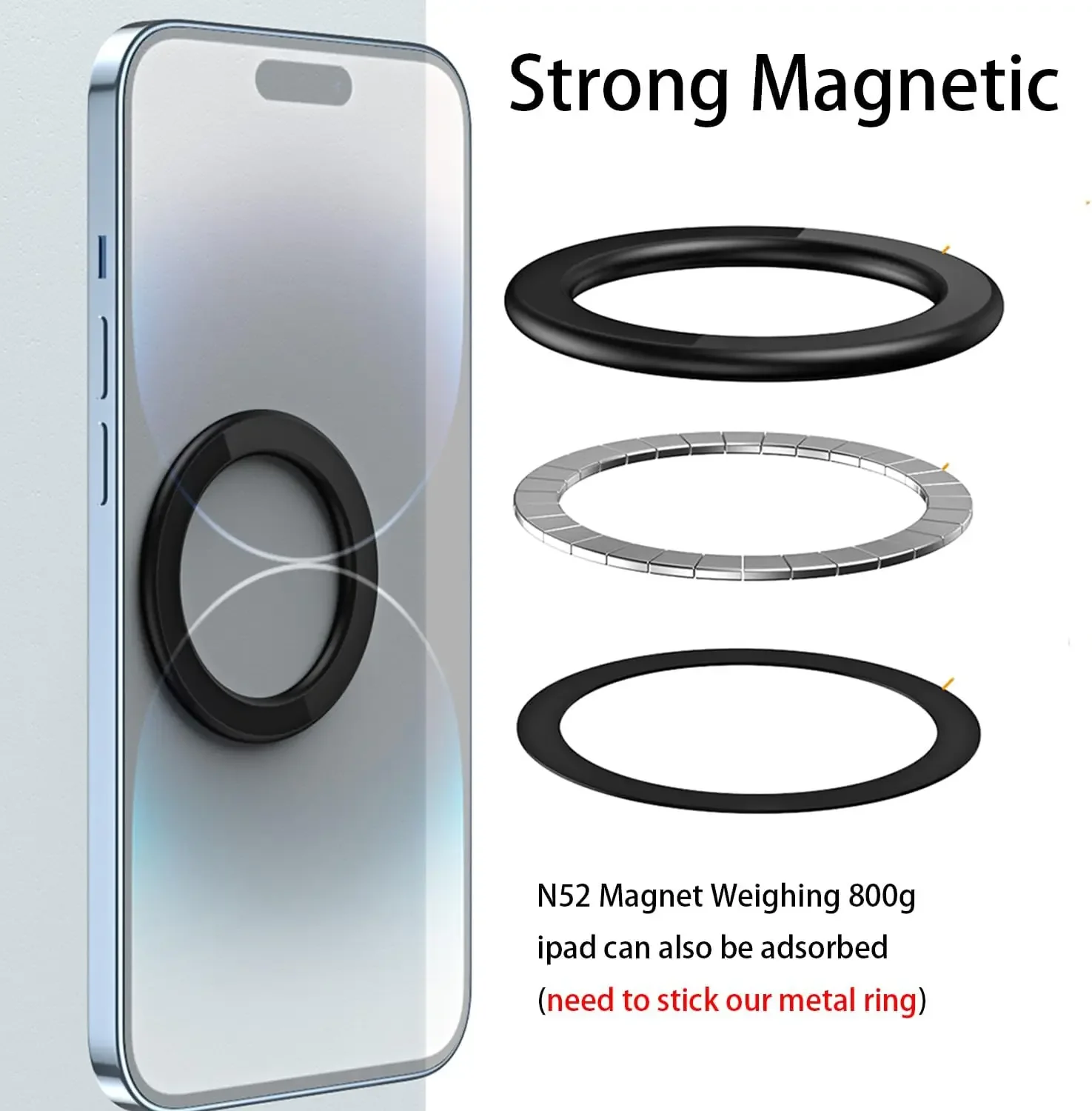 MagSafe対応 磁気リングホルダー 強力マグネット 携帯 - Phone Accessories Holder Car のレビューと価格