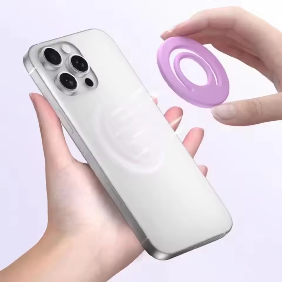 マグネット式シリコンスタンドフィンガーリング車載ホルダー i - Phone Accessories Crochet のレビューと価格