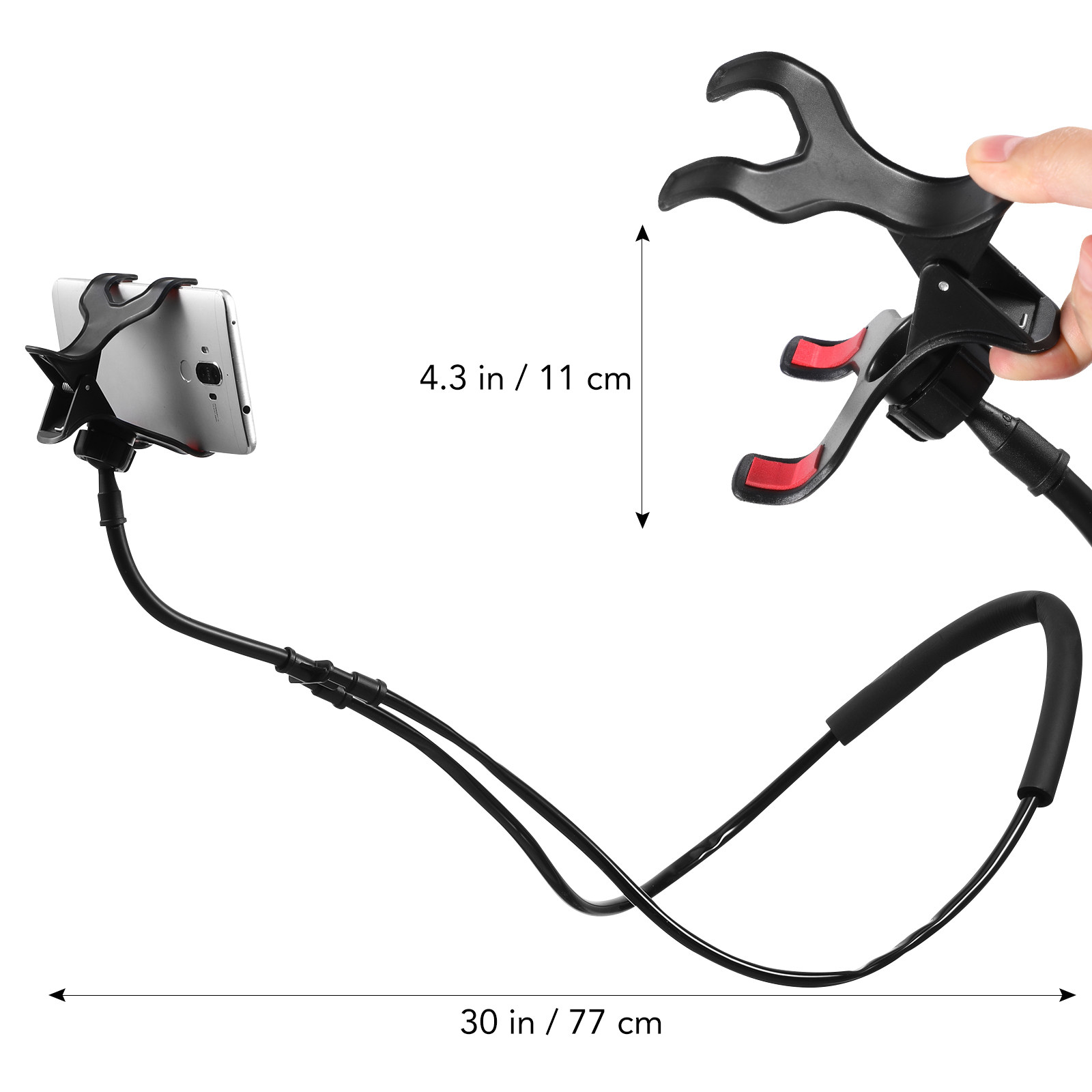 1個入りフレキシブル携帯電話ホルダー、耐久性のある多目的レイ - Desk Phone Stand のレビューと価格