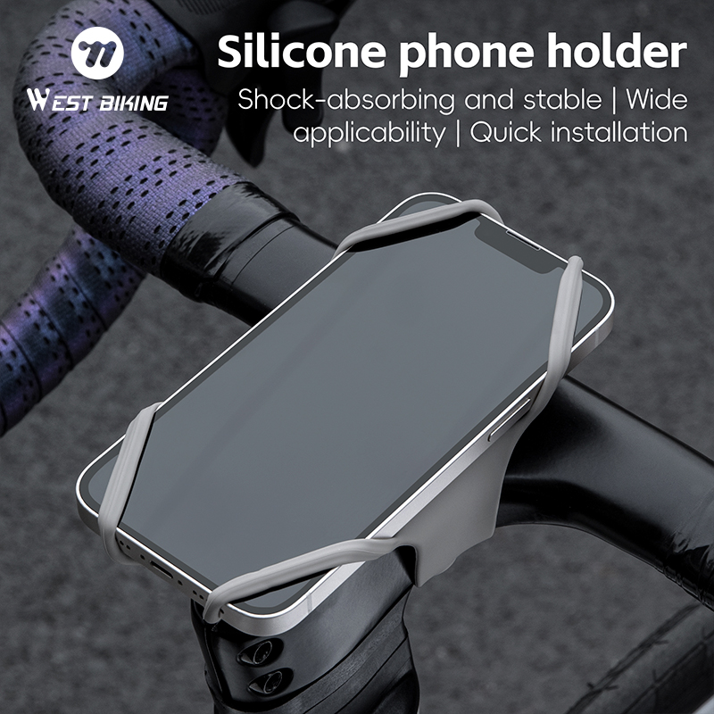 WEST BIKING ユニバーサルシリコンバイク電話ホルダ - Phone Accessories Crochet のレビューと価格