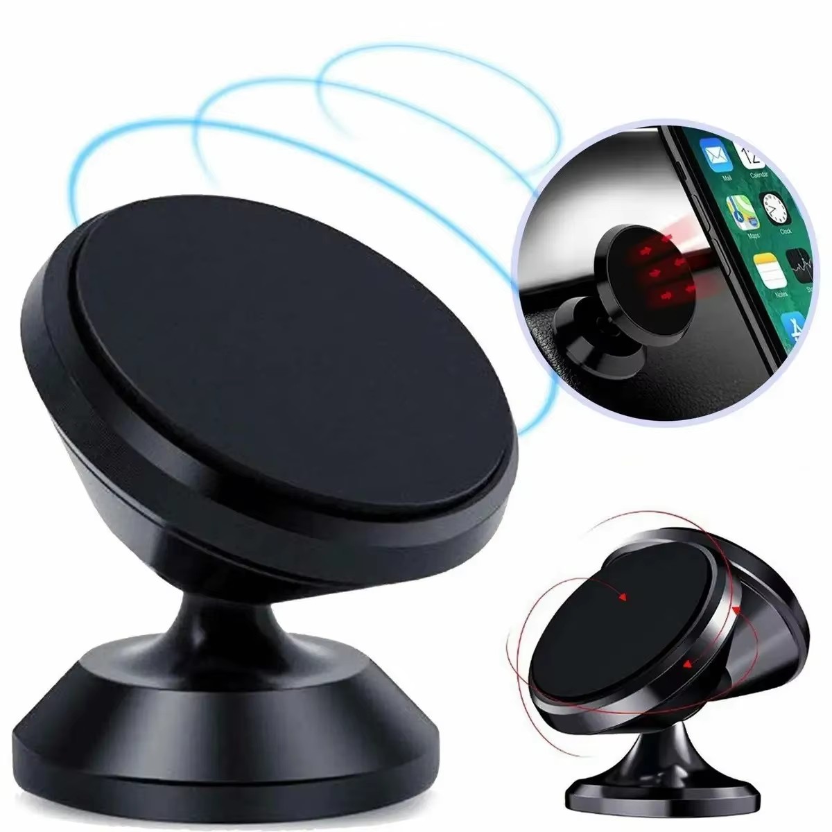 マグネット式車載携帯電話ホルダー マグネットマウントブラケッ - Phone Accessories Holder Car のレビューと価格