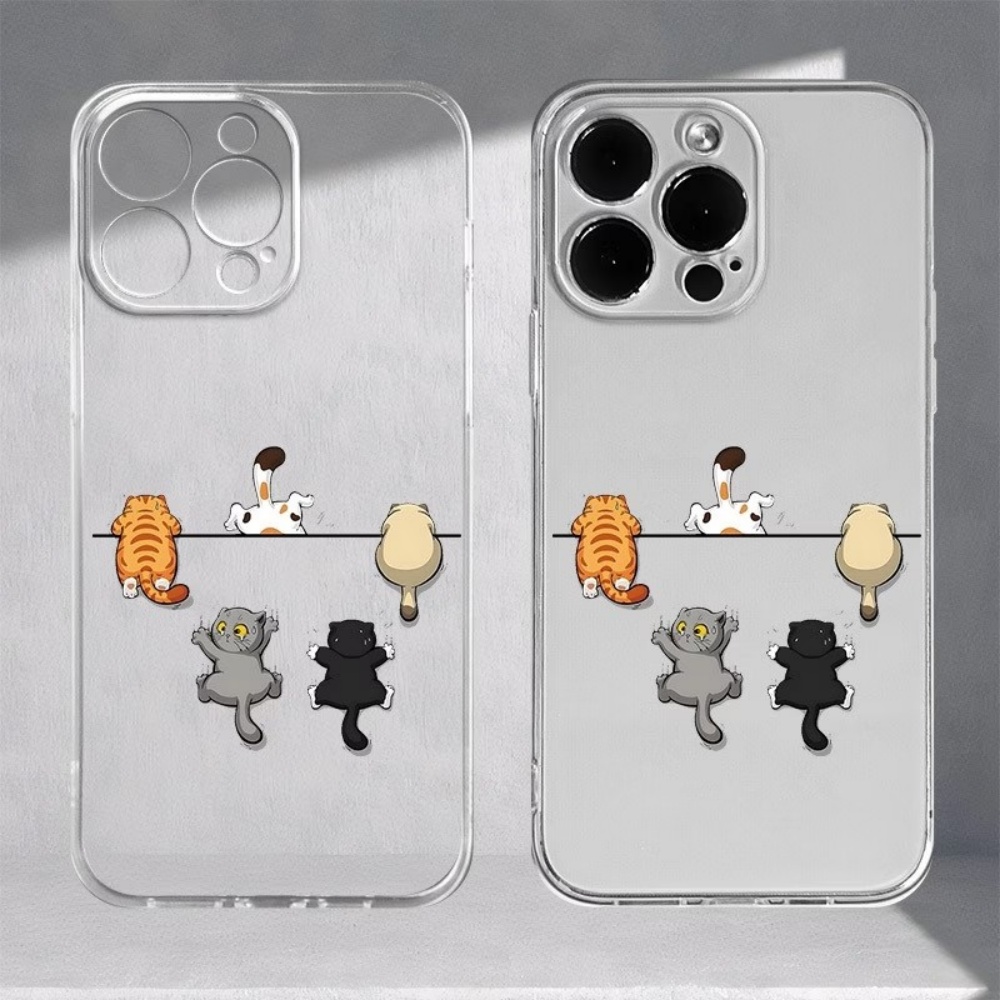 5匹のかわいい猫柄のスマホケース iPhone 11 12  - Phone Accessories Kiosk のレビューと価格