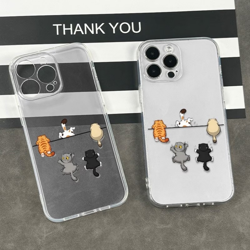 5匹のかわいい猫柄のスマホケース iPhone 11 12  - Phone Accessories Kiosk のレビューと価格
