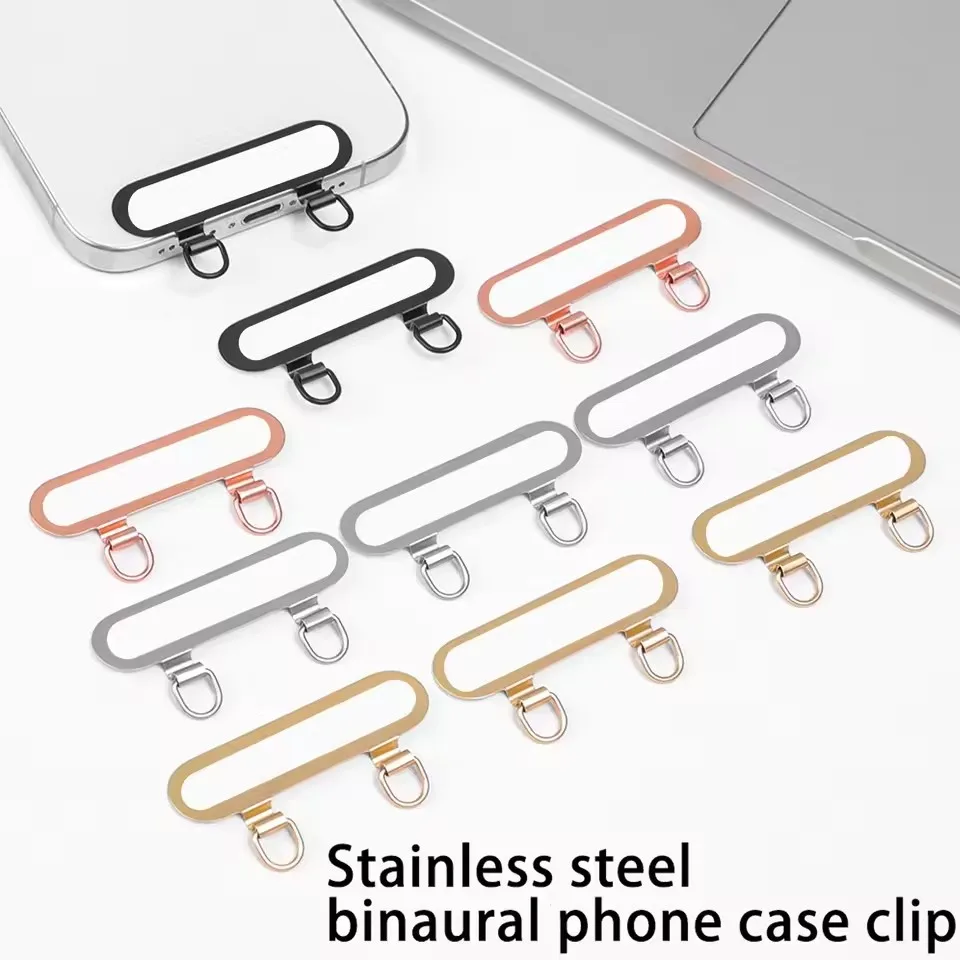新しい超薄型金属製携帯電話用ランヤードガスケットパッチ ステ - Phone Accessories Hanging のレビューと価格