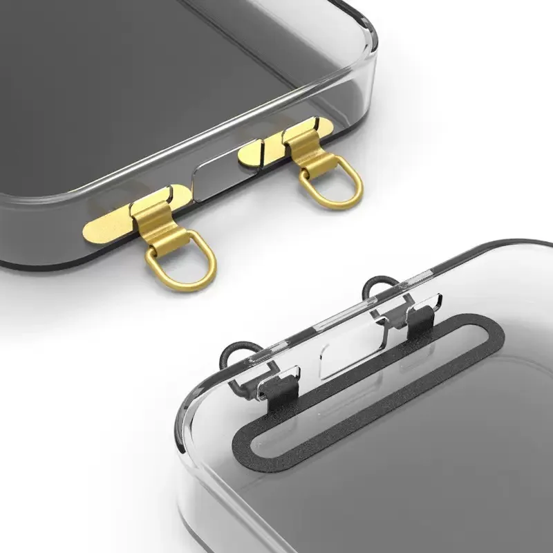 新しい超薄型金属製携帯電話用ランヤードガスケットパッチ ステ - Phone Accessories Hanging のレビューと価格