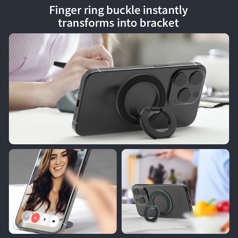 MagSafe 用両面磁気電話リングホルダーポータブル折りた - Phone Accessories Crochet のレビューと価格