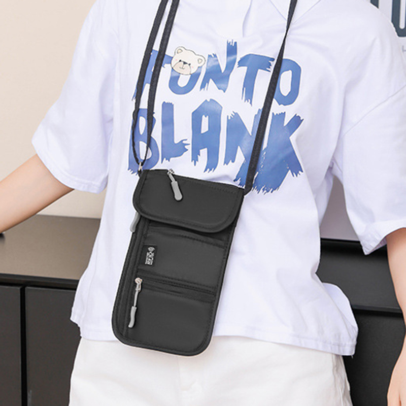 ポータブルクロスボディバッグ旅行パスポートドキュメントバッグ - Neck Hanging Phone Holder のレビューと価格