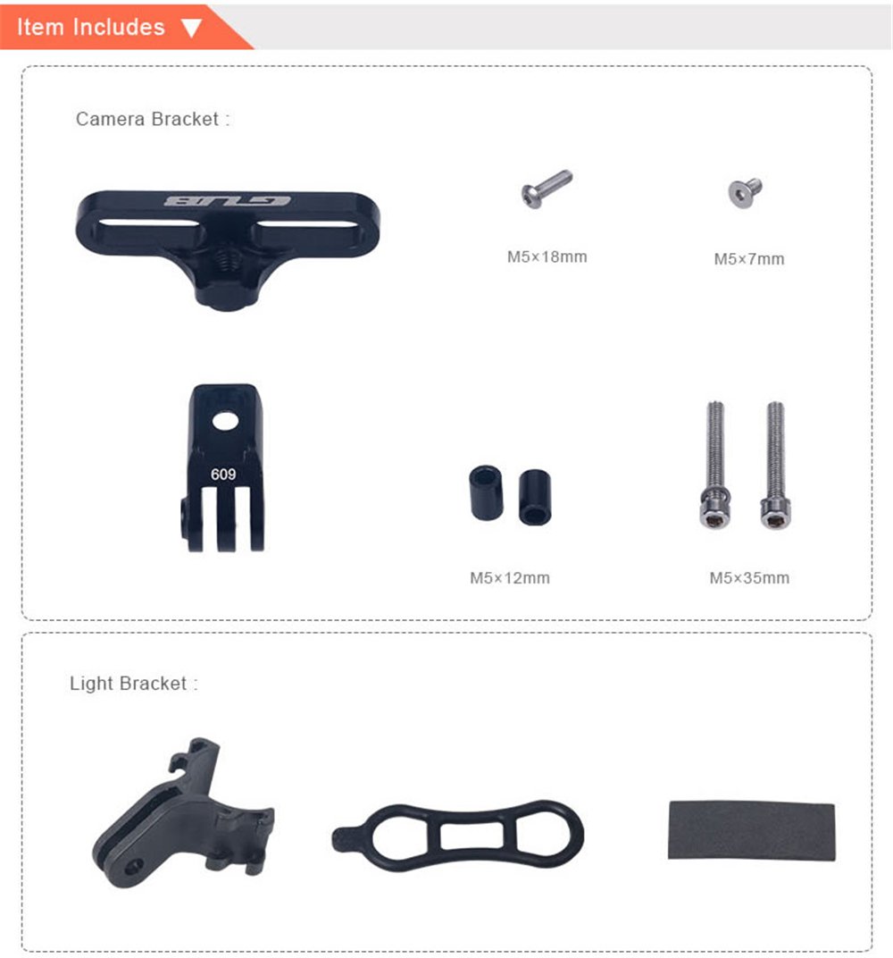 Gopro-カメラアダプターとライトランプホルダー,アルミニ - Phone Accessories Crochet のレビューと価格